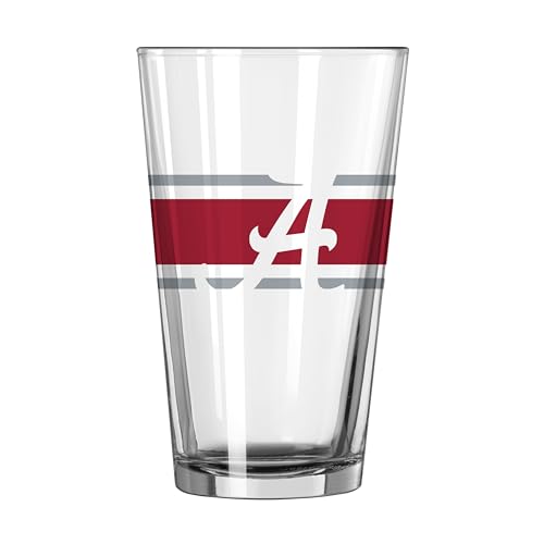 Image of Logo Brands NCAA 16 oz Pint Glass - Durable Glass With Bold Team Color- Chip-Resistant Rim Drinkware For Fans, Tailgates, Home Bars & Everyday Use