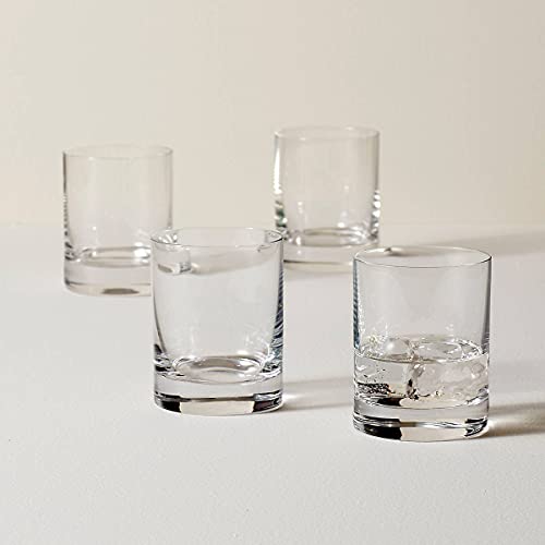 Lenox Personalized Tuscany 13Oz Dof Whiskey Glasses, Set Of 4 Custom Engraved Crystal Rocks Glasses For Liquor, Bourbon, Scotch And More #TOP6