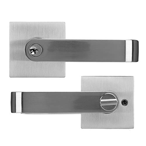 Cerradura cuadrada interior de forma cuadrada, cerradura de nivel, manija conveniente Apartamento escolar para personas mayores, puerta de privacidad para el hogar, oficina para niños Cover