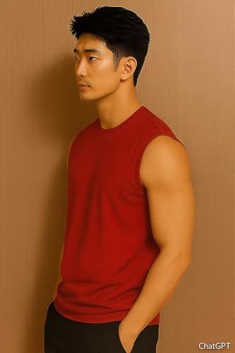 Image of JUGULAR Tank Tops Sleeveless T-Shirt for Men Gym Wear Vest Solid Stylish Round Neck Running for Sports Workout Fitness & Casual or Beach Wear