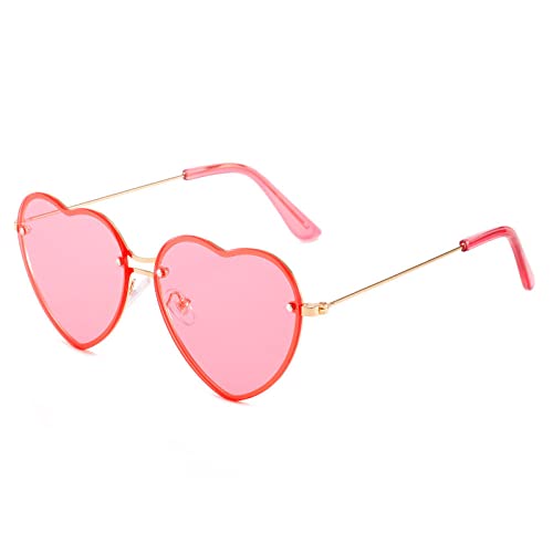 Lunettes de soleil cœur métal légères anti-fatigue oculaire et maux de nez