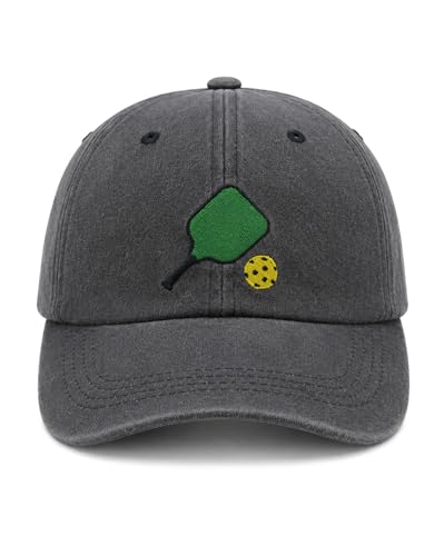 MINYJHZ Pickleball Hat Pickleball Gift for Men Women Adjustable Embroidered Baseball Cap Comfortable Breathable and Fashionable Black
