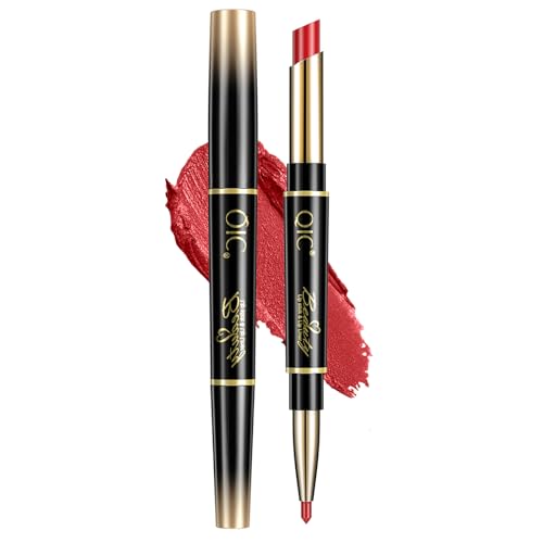 KUNSHNBEI Red Lip Liner and Lipstick for Women, Long Lasting