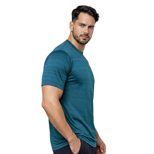 Image of NINQ Half Sleeve Compression T-Shirt - Men's Athletic & Sports Tights for Fitness