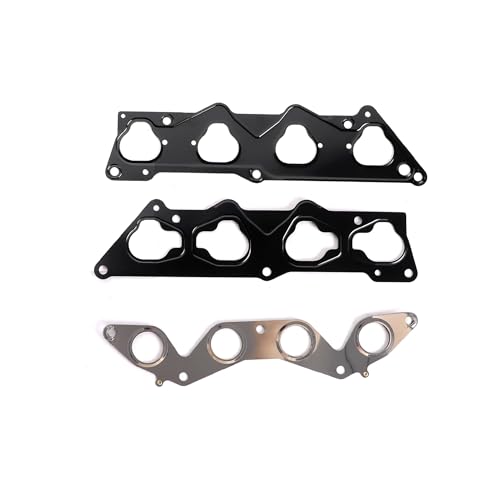 Image of KAX Head Gasket Set Timing Belt Kit Water Pump Compatible with Honda Civic HX /EX 2001 2002 2003 2004 2005 1.7L, 1668CC /1700CC, D17A2 /D17A6, OE# HS26236PT-2, TCK312, HS4034, HB4034
