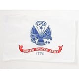 AZ FLAG - Drapeau Armée de terre des États-Unis - 45x30 cm - Pavillon De L'United States Army 100% Polyester Avec Deux Cordelettes - 20g