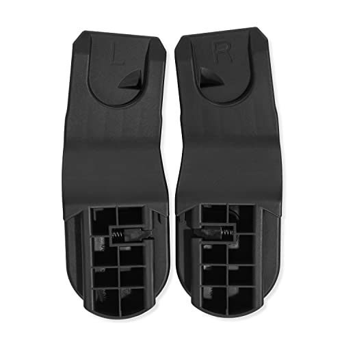 hauck Babyschalen Adapter Nur Kompatibel mit Walk N Care / Walk N Care Air Buggy und Drive N Care Autoschale sowie Ausgewählte Babyautositze anderer Marken (Schwarz)