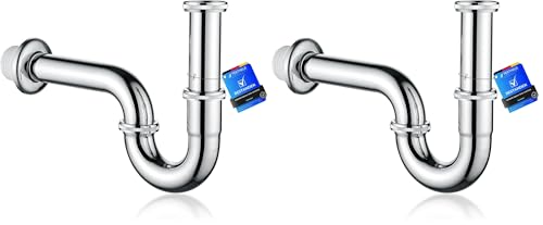 Ibergrif Siphon Lavabo Réglable – Siphon Inox Chromé Anti-Odeur et Anti-Fuite, 1