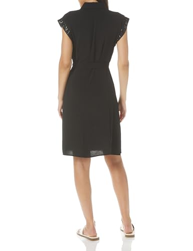 Image of DKNY Women's Casual Logo Print Cap Sleeve Dress