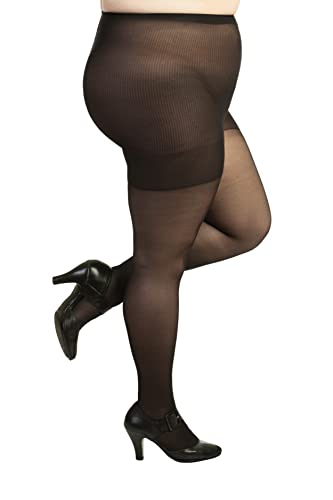 Silky Toes Plus Size Pantyhose for Women Soft Sheer Queen Tights