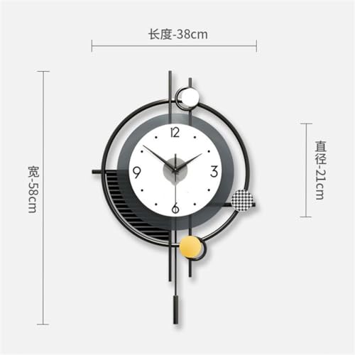 Horloge murale salon JFDBGU, décoration suspendue maison - 6