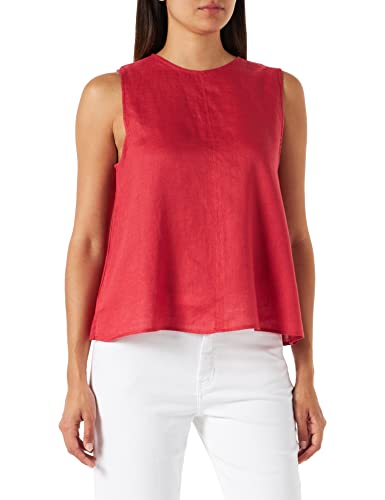 United Colors of Benetton Blusa 5BMLDQ01N Camicia, Rosso 287, M Donna