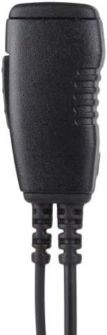 Miniatura 2 de Auricular doble de cable dividido y micrófono PTT negro para radios bidireccionales Motorola SL300 y SL7550 (grado comercial)