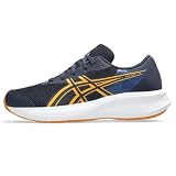 ASICS Kid's Patriot 14 Grade School Running Shoes, 2, Midnight/YAMABUKI