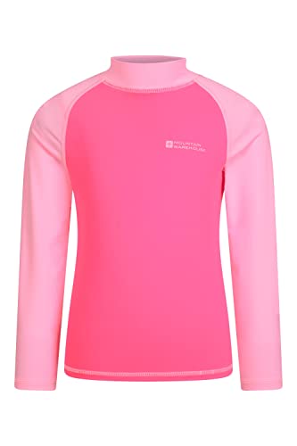 Mountain Warehouse Camiseta térmica para niños - Camiseta térmica con protección UV, Camiseta térmica de Manga Larga para niños, Costuras Planas Rosa 2-3 Años