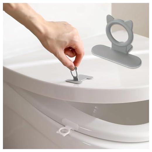 Silicone Toilet Lid Lifter, Easy Grip Toilet Seat Handle, Hygienic Bathroom Lid Opener Tool, Comfortable and Durable Toilet Lid Assist