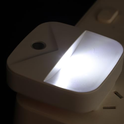 3Pcs LED Sensor Night Lights US Plug White Light miniatura 7
