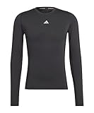 adidas Herren Techfit Training Long Sleeve Langarm Shirt, Schwarz, M EU