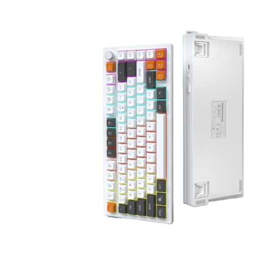 ���^�Ód�L�[�{�[�h 4000mAh Trl ���[�h 75% Type-C �f�B�X�v���C��� AF82 �ƌ݊�������(Orange-Wired)