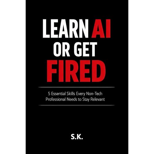 Learn AI or Get Fired Audiolibro Por S.K. arte de portada
