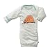 Babysoy Organic Jane Goodall Endangered Animal Print Long Sleeve Bundler/Gown/Sleepsack Tortoise 0-3 Months