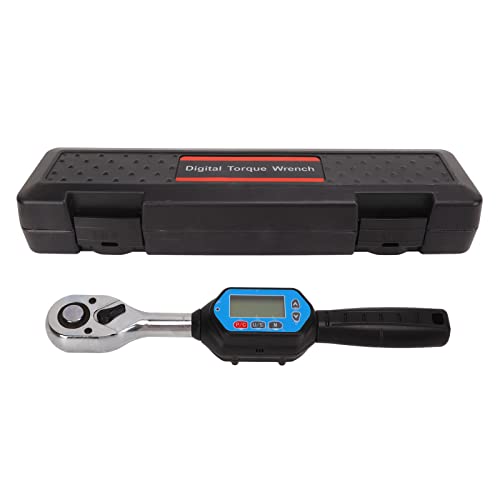 TOOLSGO Torsion Wrench 1/2in Connector 100Nm Digital Display Alarm 72 Teeth Torsion Wrench With Storage Box for Maintenance