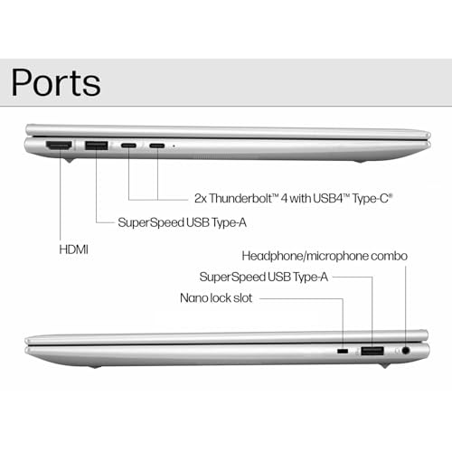 Image of HP EliteBook 840 G11 Copilot+ Business Laptop 14.0 inch Touchscreen IPS FHD+ Display (Intel Ultra 5 125U (> i7-1355U), 16GB DDR5, 512GB SSD, 2 Thunderbolt 4, WiFi 6E, Webcam, Bluetooth 5.3, Win 11 Pro)