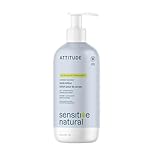 ATTITUDE Body Lotion for Sensitive Skin with Oat, Made in Canada, EWG Verified, Dermatologically Tested, Vegan, Extra Gentle, Unscented, 473 mL