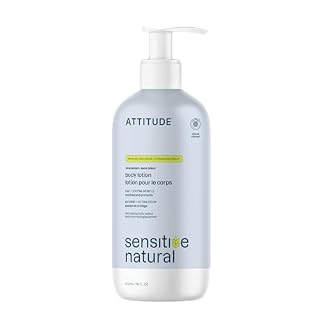 ATTITUDE Face & Body Lotion for Sensitive Skin, Unscented, 16 Fl Oz
