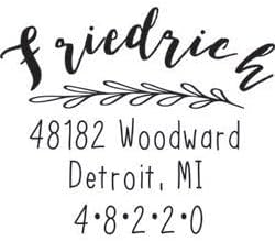 Custom Address Embosser - Personalize with Initials & Text - Hand-Held Embossing Stamp - Monogram, Seal Embosser Best for Books, Envelopes, Napkins - 1.625 inches