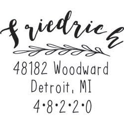 Custom Address Embosser - Personalize with Initials & Text - Hand-Held Embossing Stamp - Monogram, Seal Embosser Best for Books, Envelopes, Napkins - 1.625 inches