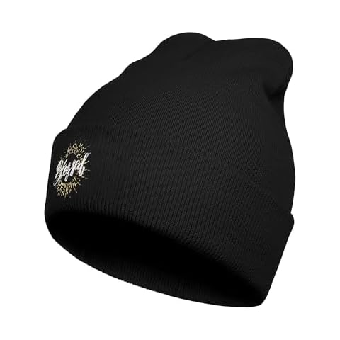 DEKIFNHG Funny Blessed Embroidered Beanies Hat, Winter Warm Knit Hat for Men and Women Gift Cover