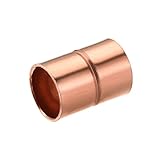 Material: Cobre; Color: Tono cobre; Longitud total: 20mm/0,79 pulgadas; Grosor: 0,8mm/0,03 pulgadas; Diámetro interior: 12mm/0,47 pulgadas; En el paquete de: 1 x Acoplamiento de tubería de cobre