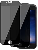 ICESPRING für Panzerglas für iPhone 6/6s/7/8/SE Blickschutz, 2 Stück Anti-Spy Panzerfolie für Apple iPhone SE Folie, 9H Festigkeit Sichtschutzfolie für iPhone 8 Panzer Schutz Glas