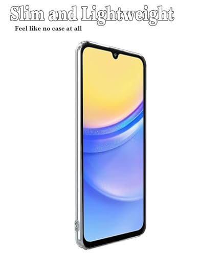 Image of Amazon Brand- Solimo Mobile Cover for Samsung Galaxy A25 5G (Soft & Shockproof Back Case with inbuilt Cushioned Edges), Transparent