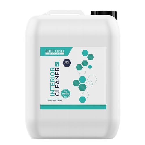 Gtechniq Marine Interior Cleaner for Hard and Soft Surfaces on Boat, Powerboat, Jet Ski and Yacht, Fabric Safe, Dirt Repellent, 5L
