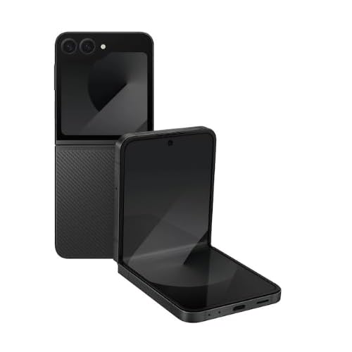 SAMSUNG Galaxy Z Flip6 SM-F741U1 Unlocked 256GB Crafted Black (Renewed)