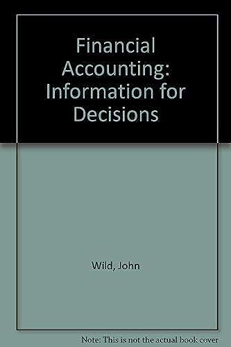 Financial Accounting: Information for Decisions 0072346655 Book Cover
