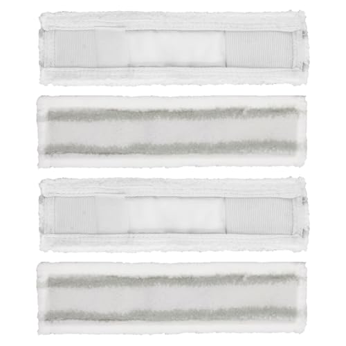 4 paños de microfibra de repuesto para limpiacristales Kärcher WV1, WV2, WV5, accesorios premium para limpieza de cristales, cubrefregona de alto rendimiento para paños de ventana