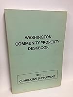 Washington Community Property Deskbook 0881292206 Book Cover