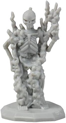 8 Unpainted Fantasy Skeleton Mini Figures- All Unique Designs- 1" Hex-Sized Compatible with DND Dungeons and Dragons & Pathfinder and All RPG Tabletop Games