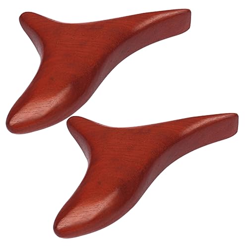WOFASHPURET 2Pcs Massage Tools Facial Massage Tool multitools gua sha Board Multipurpose Tool Wood guasha Board Deep Wooden Massage Tool Massage Accessory Chinese Rosewood Neck