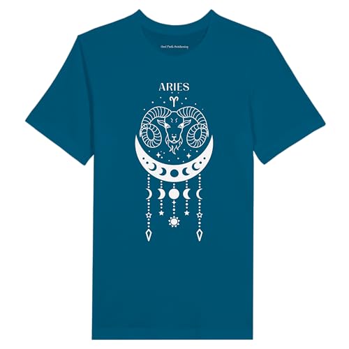 T-shirt horoscope Bélier col rond unisexe vêtement mode zodiaque et naissance