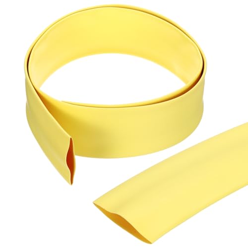 Tubo termorretráctil industrial amarillo de 1 3/16 pulgadas con adhesivo interno 3:1