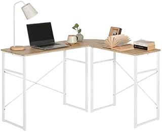 WOLTU L-shaped Desk, Corner Large PC Laptop Study Gaming Table Workstation for Home Office, 83x40x72.5 & 63x40x72.5cm