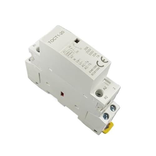Contacteur modulaire 2P 20A 1NC 1NO TOCT1 domestique pour circuit de chauffage 230V