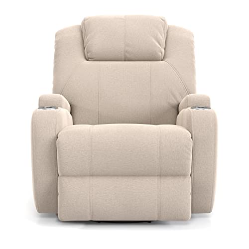 Poltrona do Papai Colton Linho Bege Wall Save Com Massageador e USB