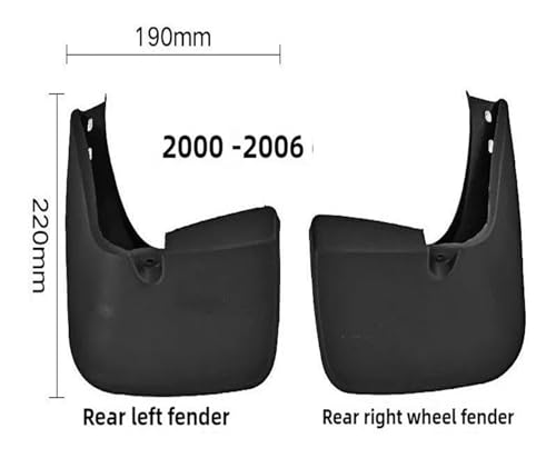 Guardabarros para Corolla E120 y E130 perfectos para viajes largos y rutas rurales 4