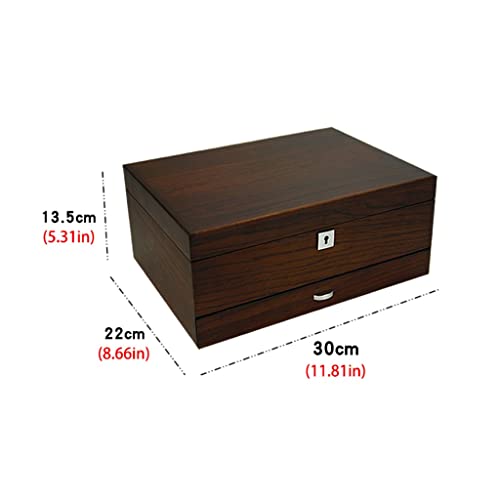Rangement de petits bijoux sur la coiffeuse boîte en bois multicouche rétro - 2