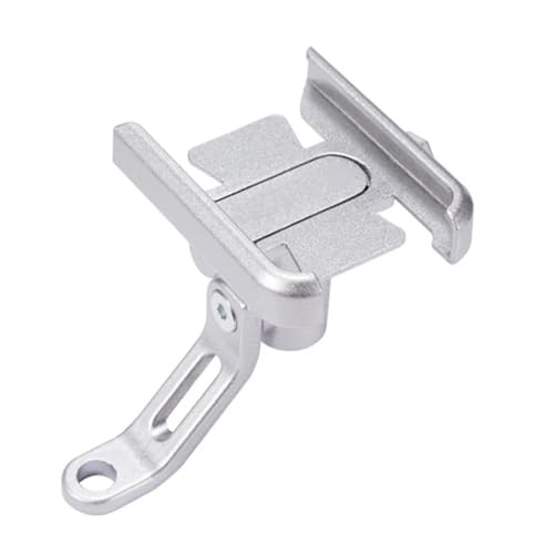 Support moto Monkey Z125 en alu CNC, fixation GPS robuste et stable Silver-B